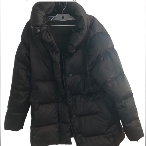 Down Black Puffer Coat Jacket  size medium - Picture 1 of 15